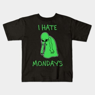 I hate mondays - alien Kids T-Shirt